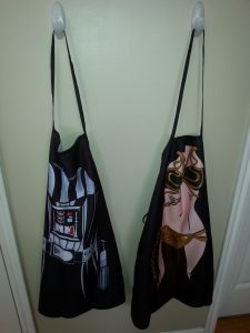 Star Wars Kitchen Ideas - Darth Vader and Slave Leia Aprons
