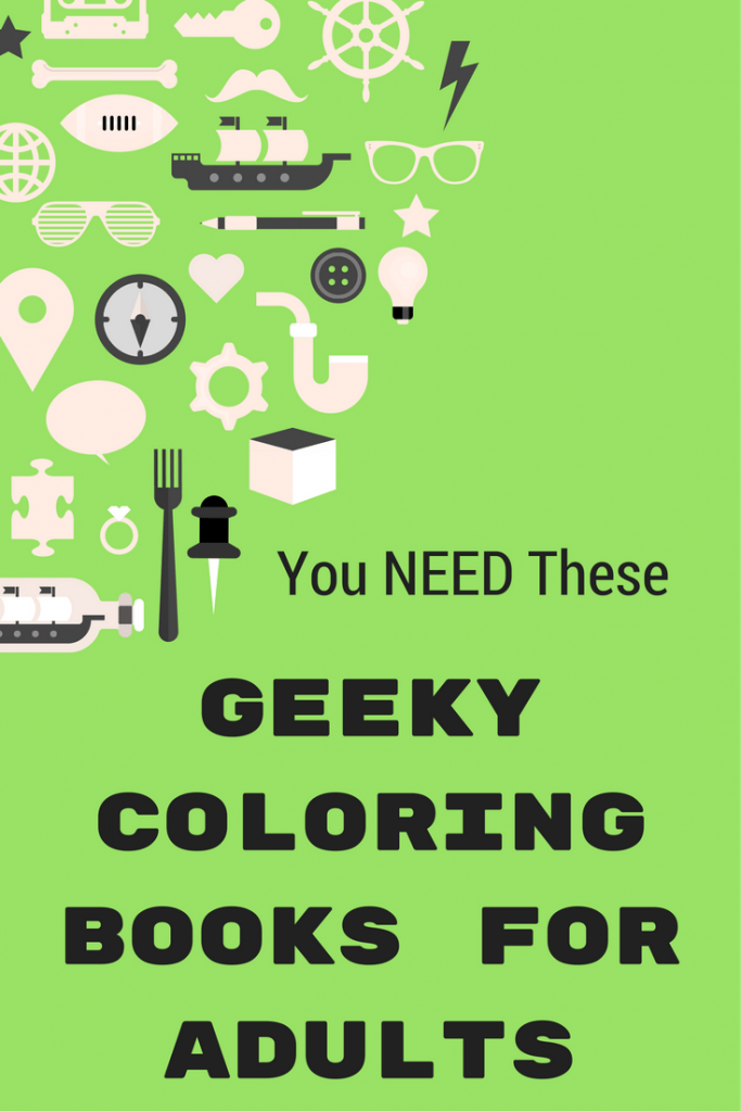 Relax with these geeky coloring books for adults